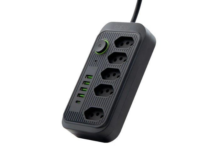Extensão Coibeu Wkc-541 10 Tomadas 2m 4 Usb Bivolt