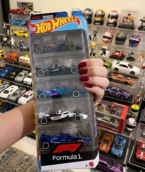 Kit Hot Wheels® com 5 veículos metálicos temáticos
