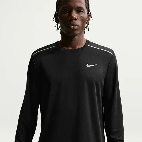 Camiseta Dri-fit Nike Manga Longa Uv Miler Masculina Preto G