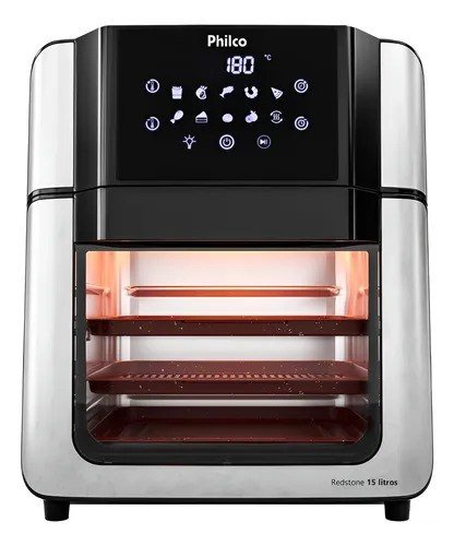 Air Fryer Oven Philco 15l Painel Digital Paf15a Cor Preto