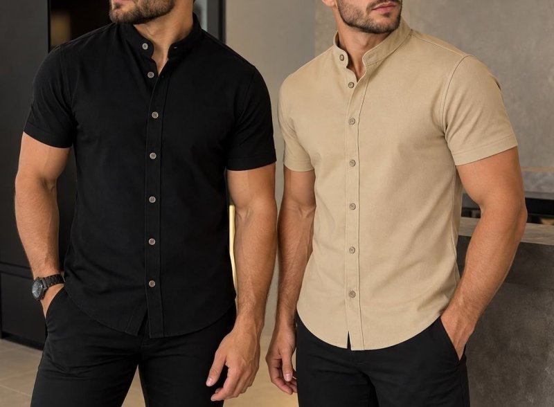 Kit 2 Camisas Gola Padre (M e G)