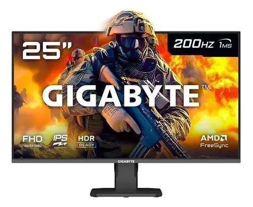 Monitor Gamer Gigabyte 25 Fhd 200hz 1ms Ips Vrr Freesync