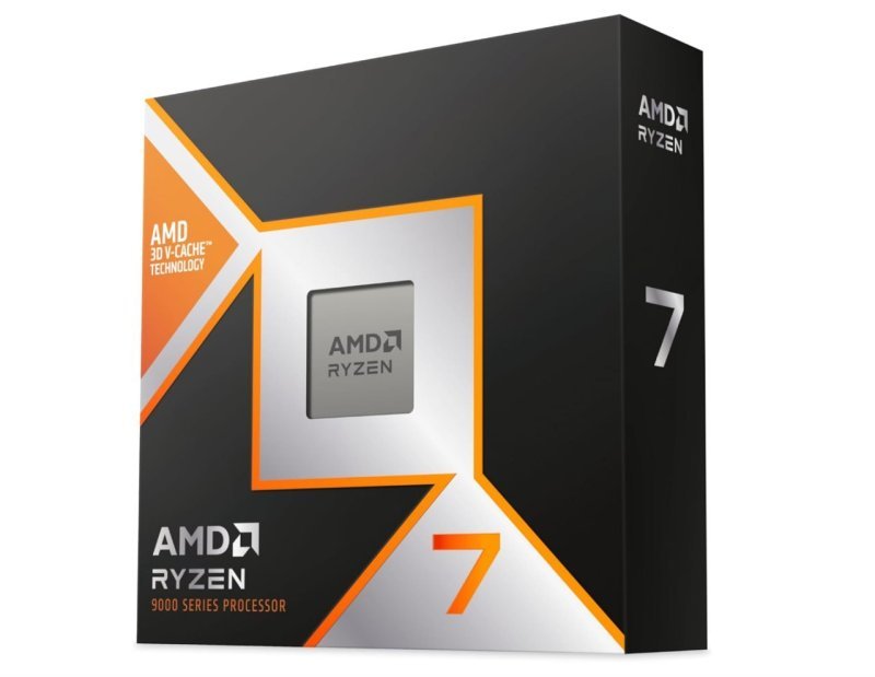 Processador AMD Ryzen 7 9800X3D (AM5/ 8 Cores/ 16 Threads/ 5.2 GHz/ 104Mb Cache/Radeon Graphics/Sem Cooler)
