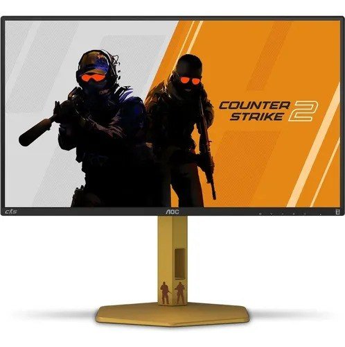 Monitor Gamer Aoc Counter-strike 24.5 310hz 0,3m - Cs25g/78 Preto/dourado 127/220v