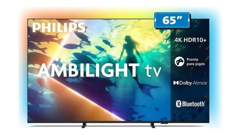 Smart TV LCD LED 65 Philips 65PUG8100/78 4K UHD Wi-Fi