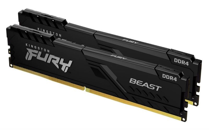 Kingston KF432C16BBK2/16 - Kit de memórias de 16GB (2 x 8GB) DIMM DDR4 3200Mhz FURY Beast Black