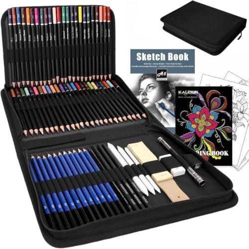 Kit De Desenho Profissional 96 Peças Com Estojo Portátil