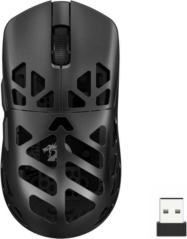 Mouse Gamer Redragon Prism Pro Preto Corpo em Magnésio Sensor PAW3395