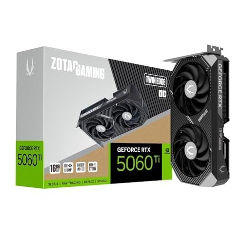 GPU NV RTX 5060 Ti 16GB TWIN EDGE OC GDDR7 128BITS ZOTAC ZT-B50620H-10M