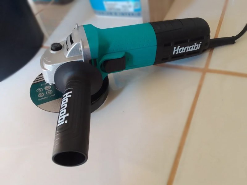 Esmerilhadeira Lixadeira Angular 880w Hanabi + 3 Discos 115mm