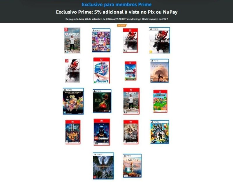 PRÉ-VENDAS COM ATÉ 12% OFF PARA ASSINANTES PRIME