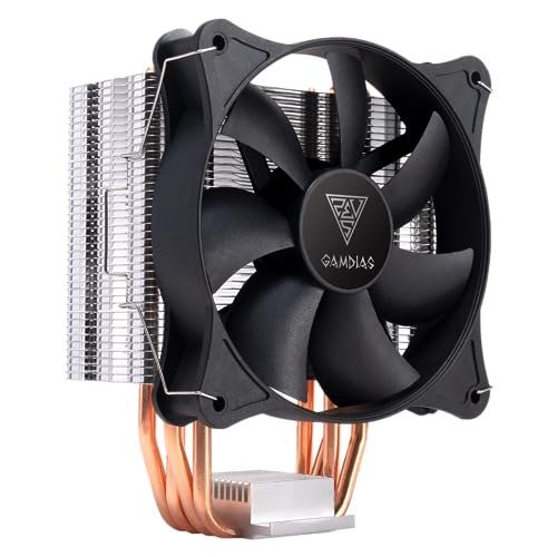 Gamdias Air Cooler Boreas E1-410 Mono 120mm 4 Heatpipes Compatível c/ Intel LGA 1700/1200/1151 e AMD AM4/AM5 Desktop Preto