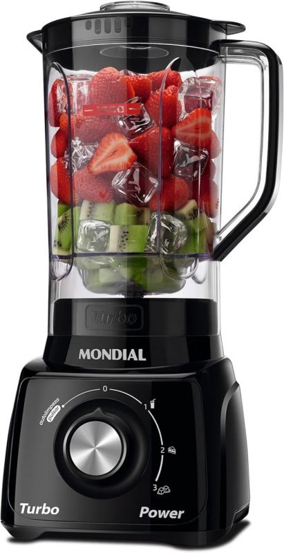 Liquidificador Mondial Turbo Power Preto 550W 220V L-99 FB