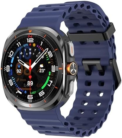 Sodhad Pulseira de silicone macio para Samsung Galaxy Watch Ultra de 47 mm