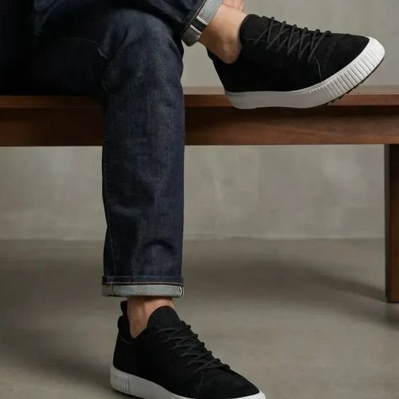 Tênis Casual Camurça Conforto Premium Polo Wear Preto