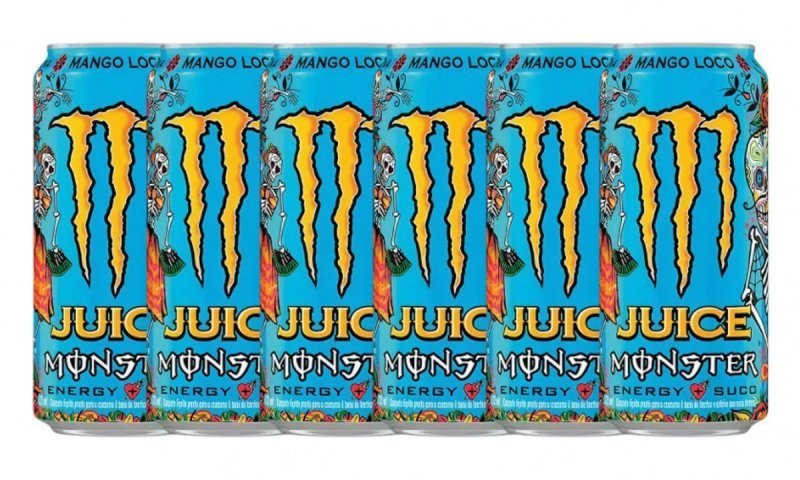 Kit com 6 Energético Monster Mango Loco Lata 473ml