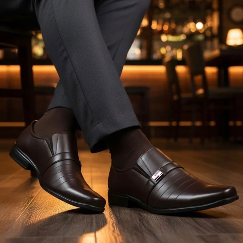 Sapato Oxford Social Masculino Couro Italiano Elegante Fosco