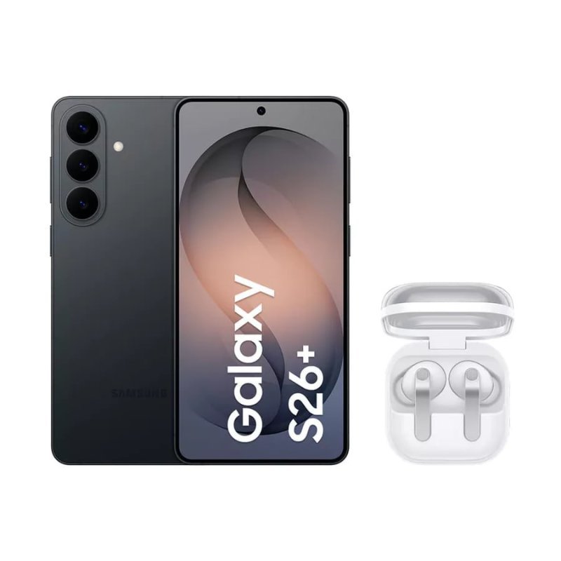 Galaxy S26+ 256GB Preto + Buds4 Pro Branco