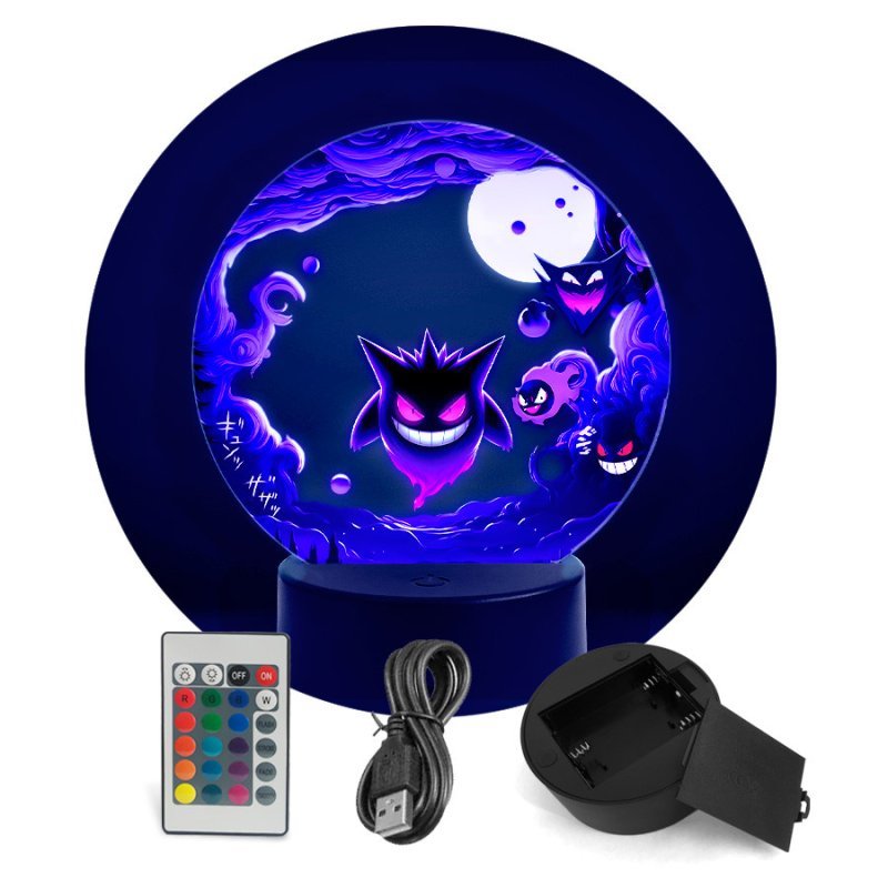 Luminária Pokémon - Gengar RGB