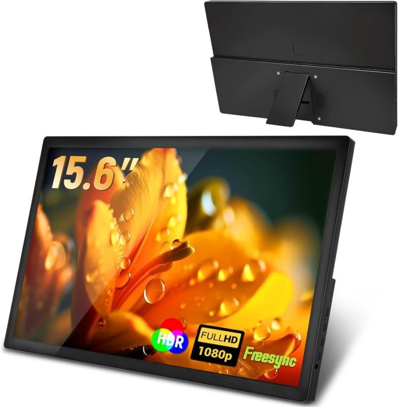 Monitor Portátil para Notebook 15.6" FHD IPS Ultra Fino 1080P