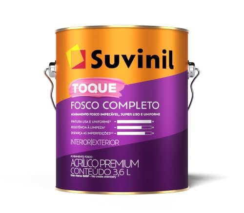 Tinta Suvinil acrilico fosco completo 3,6L - Branco Neve - 53398916