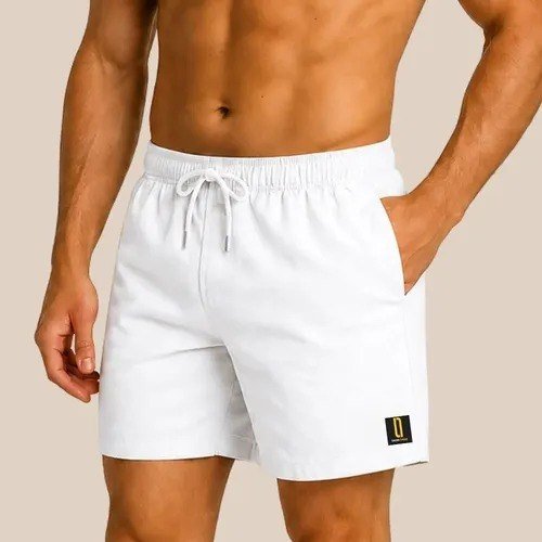 Short Masculino Neon Bermuda Praia Mauricinho Jr Rf. 001 Branco G