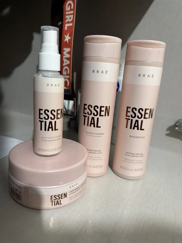 Kit Braé Essential Shampoo + Condicionador + Máscara + Fluido