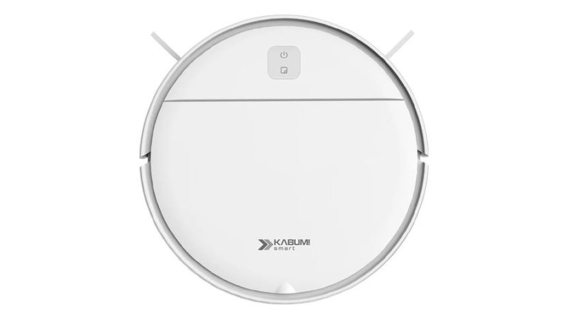 Robô Aspirador de Pó KABUM! smart K100 Limpeza Autônoma Sem App, Design Slim, Até 90min, Sensor Antiqueda/Anticolisão, Bivolt KSAR100BR