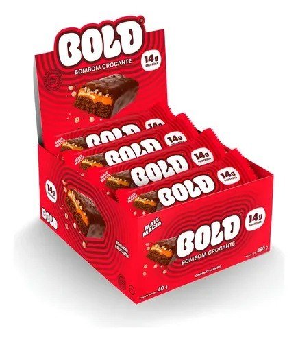 Barra De Proteína Bold Bombom Crocante 40g