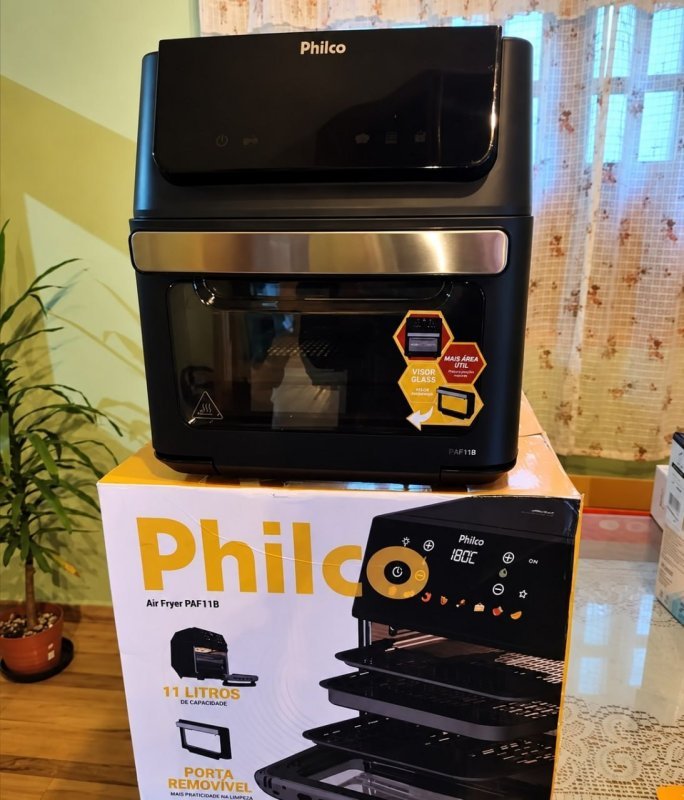Air Fryer Oven Philco 11L 8 Funções Visor 1800W