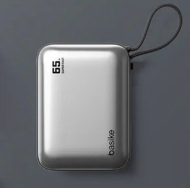 Power Bank Basike 20000mAh para Notebook e Celular com Cabo USB-C 65W