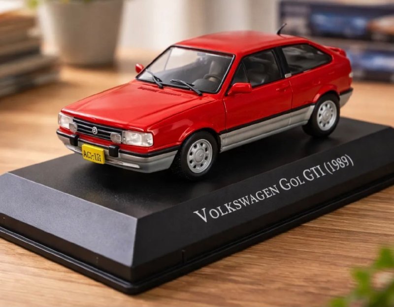 Miniatura De Carro 1:43 Volkswagen Gol Gti (1992) Edição 09