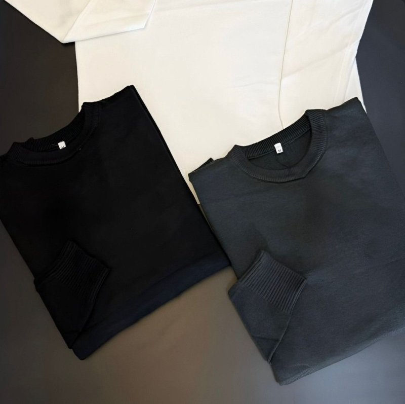 Blusa Tricô Masculina Lã Suéter Gola Careca Cardigan Inverno