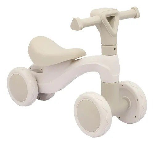 Triciclo Andador Equilíbrio Sem Pedal 4 Roda Bg Zippy Toys Branco