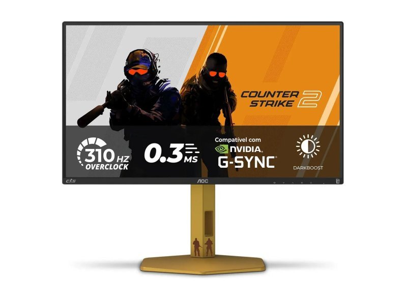 Monitor Gamer AOC AGON CS2 25" 310Hz 0.3 ms HDR400 IPS Base Ajustável CS25G