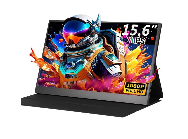 Monitor Gamer Portátil 15.6 1080p FHD, Preto
