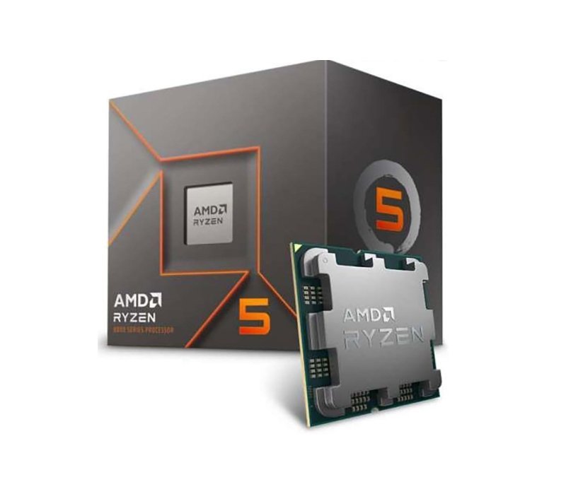 Processador AMD Ryzen 5 8400F (AM5/ 6 Cores/ 12 Threads/ 4.7 GHz/ 22MB Cache/Sem Vídeo/Com Cooler) Preto