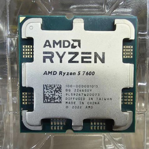 Processador Amd Ryzen 5 7600, 3.8GHz (5.1GHz Max Turbo), Cache 38Mb, 6 Núcleos, 12 Threads, Am5, Com Vídeo Integrado