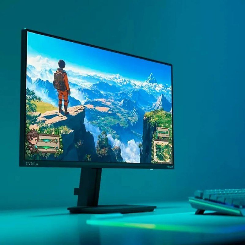 Monitor Gamer Phillips 24 Evnia Ips 144hz 0.5ms Wide Fullhd Preto 127/220v