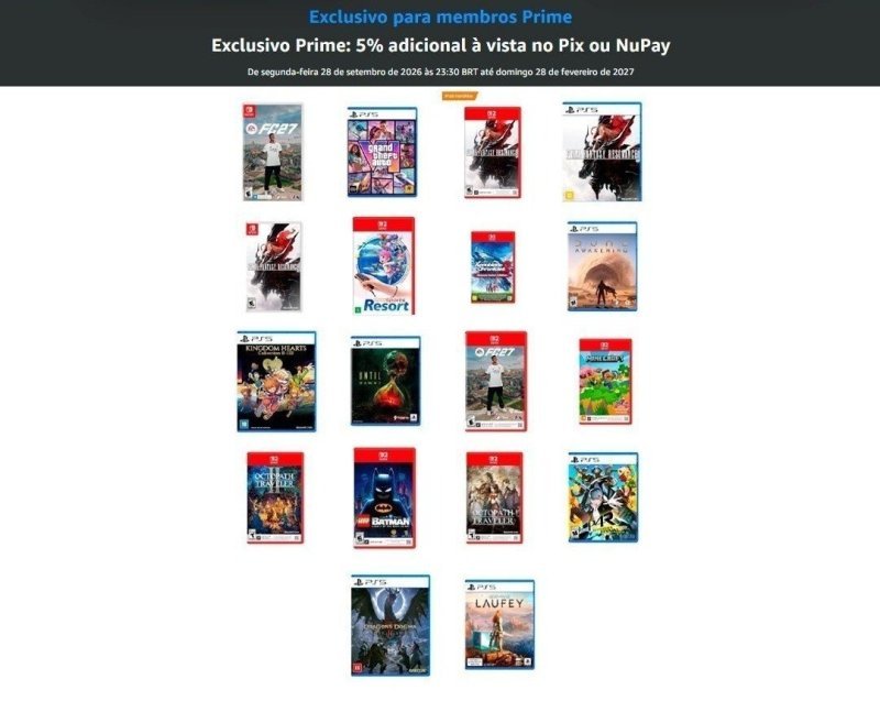 PRÉ-VENDAS COM ATÉ 12% OFF PARA ASSINANTES PRIME