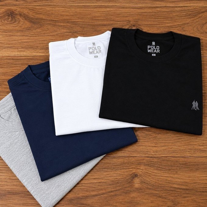Kit com 4 Camisetas Polo Wear + Frete Grátis