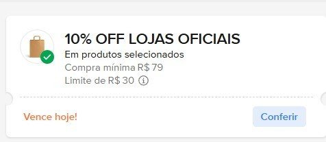 CUPOM: SITE0110 - 10% OFF nas compras acima de R$79,00