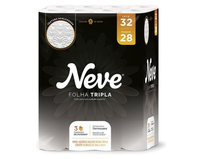 Papel Higiênico Neve Supreme Folha Tripla 20m