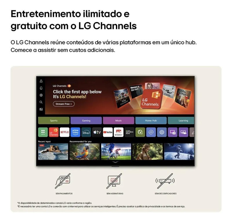 Smart TV PRO LG 43" 4K Ultra HD AI 43UN85C