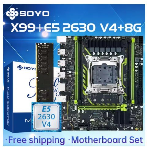 Placa-mãe SOYO X99 com processador Xeon E5 2630 V4 LGA2011-3