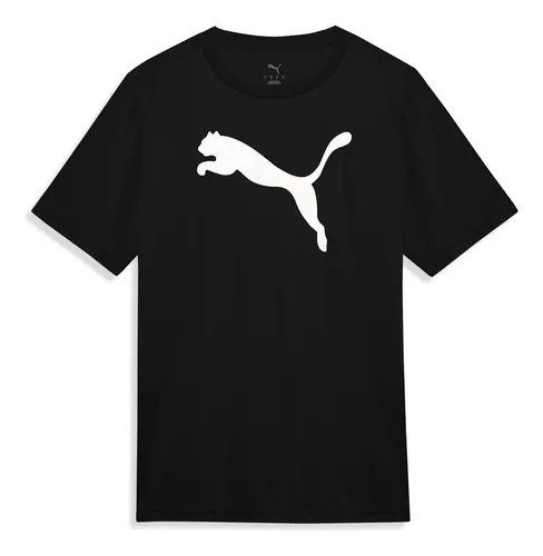 Camiseta Ess Puma Logo Poly Puma Preto G