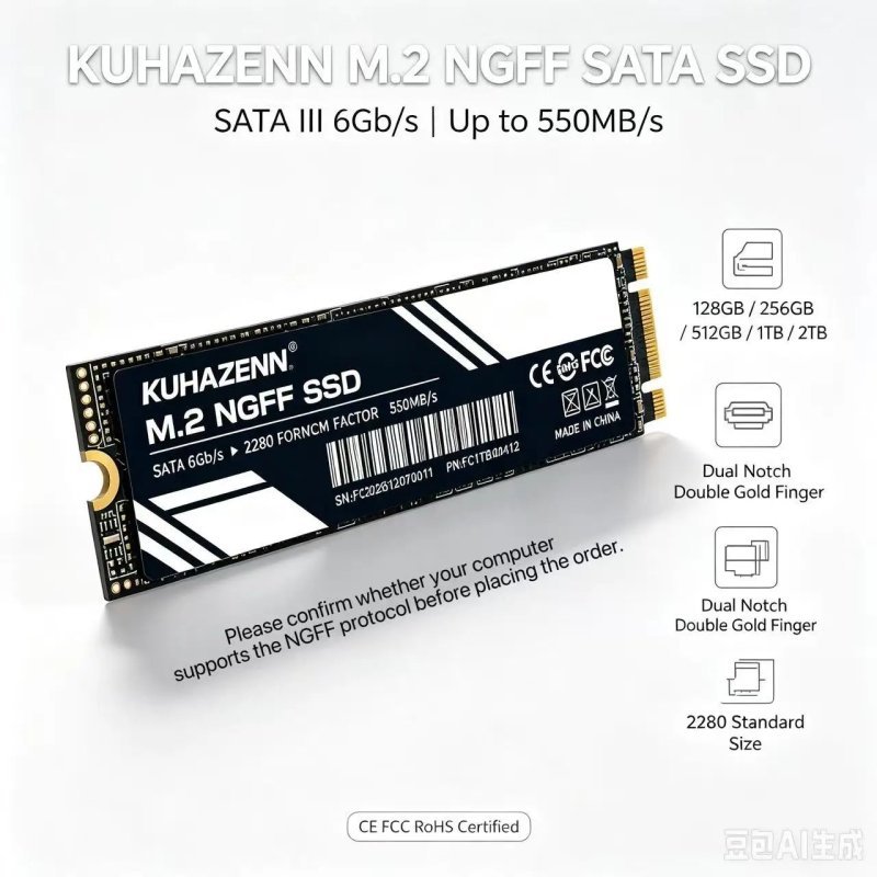 Ssd 256Gb M.2 2280 Sata 550 Mb/S Kuhazenn