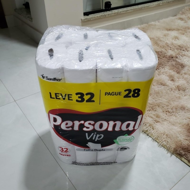 Papel Higiênico Personal Vip Folha Dupla 32 un.