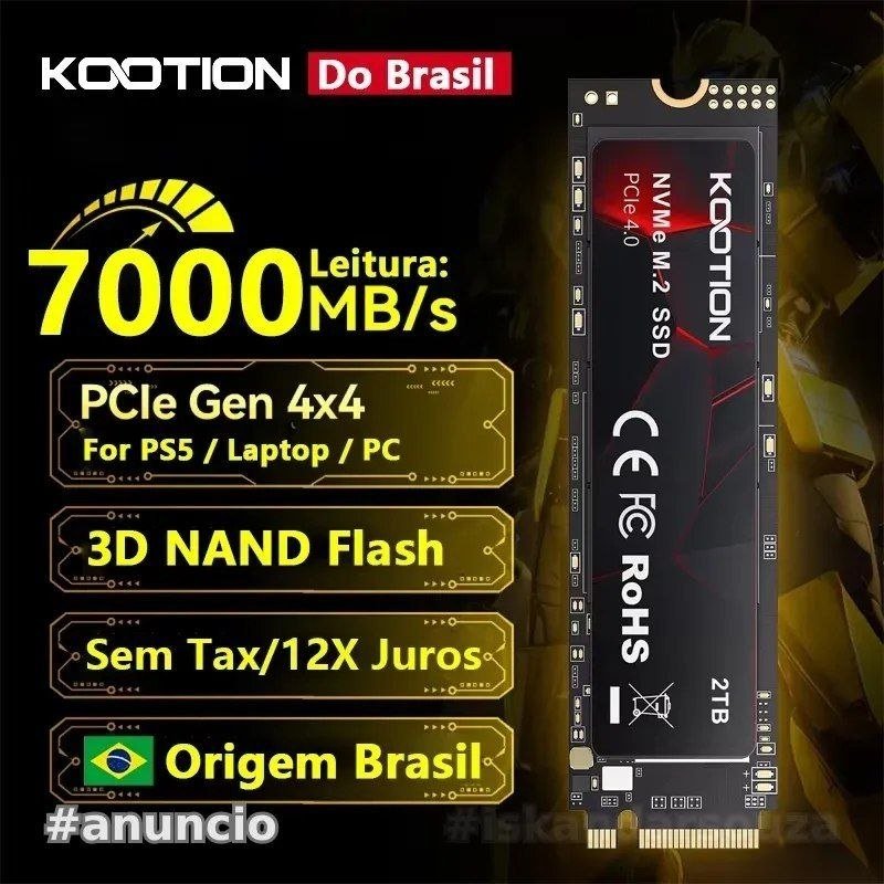 SSD NVME 1TB KOOTION 7000mbs gen4 ps5 pc
