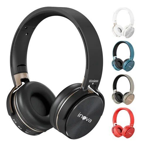 Fone Ouvido Bluetooth Regulável Com Microfone E Redução Ruíd